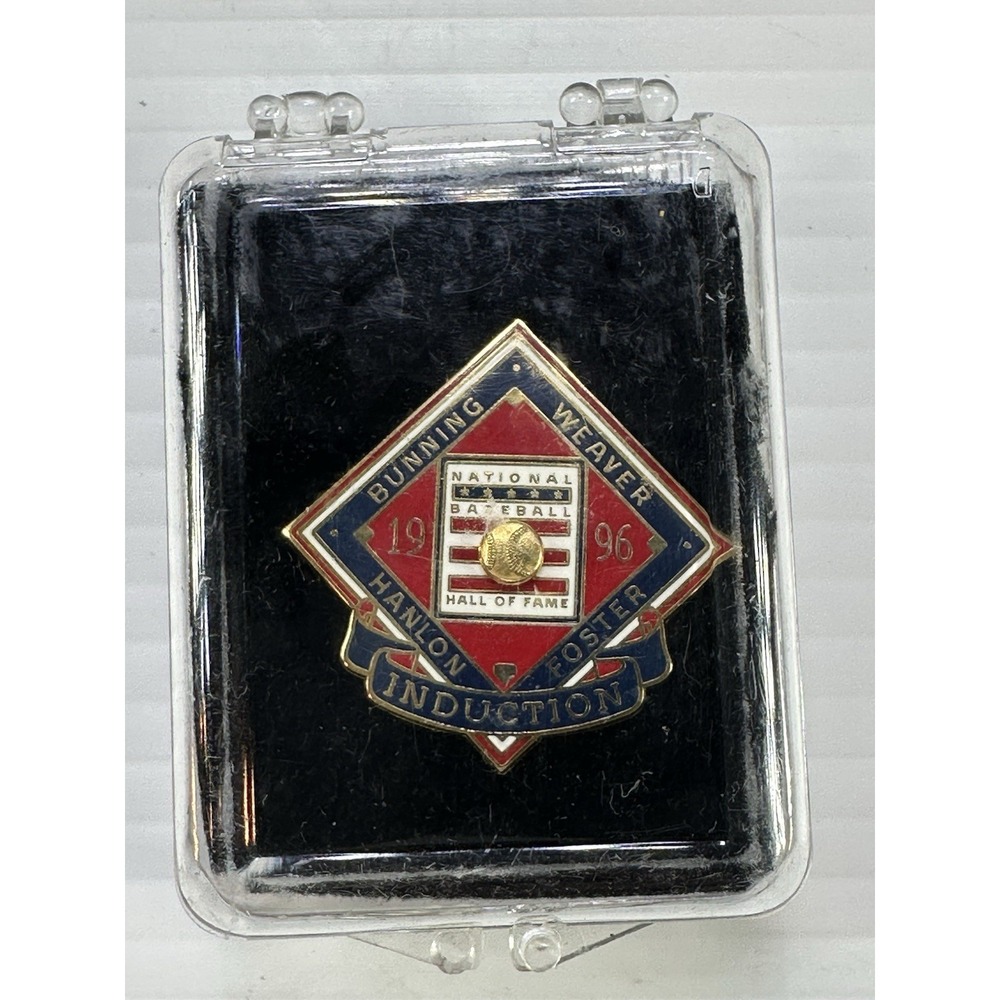 VINTAGE RARE BASEBALL HALL OF FAME PRESS PIN 1996 INDUCTEES 1162 Balfor
